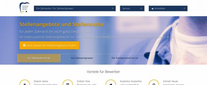 Deutscher Zahnarzt Service mit neuem Design